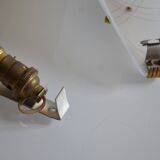50s Arlus wall light in Perspex and brass