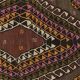 Anatolian handmade kilim rug 435 cm x 115 cm