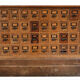 Banque d’épicier ancienne double face – 80 tiroirs –
