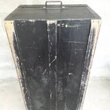 Black wooden trunk