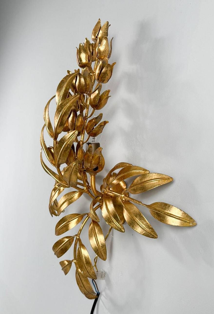Hans Kögl. Wall lamp/ceiling lamp, 'Pioggia D'oro', Germany, 1960s.