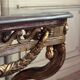 Transitional console in carved and gilded wood, France, 18th century