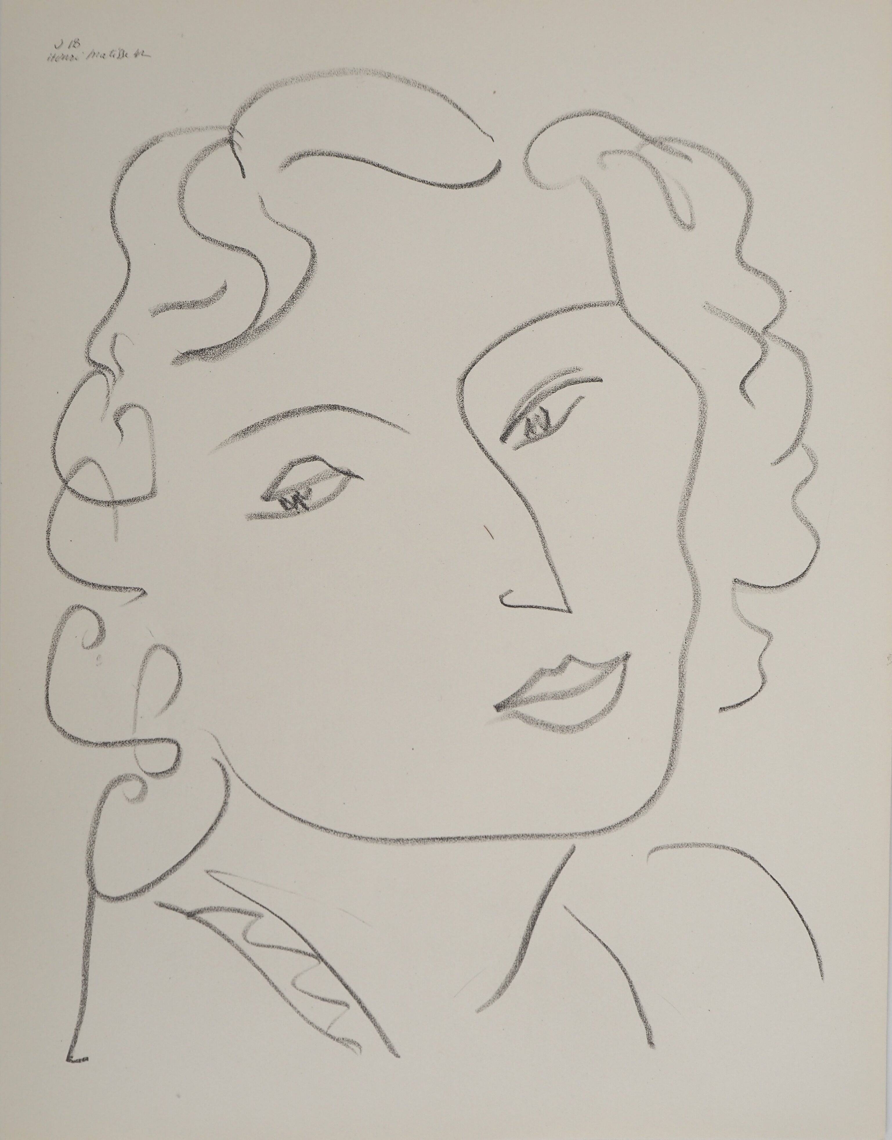Henri Matisse: Young Girl with a Wry Smile, signed lithograph