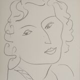 Henri Matisse: Young Girl with a Wry Smile, signed lithograph