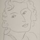 Henri Matisse : Jeune fille au sourire en coin, lithographie signée