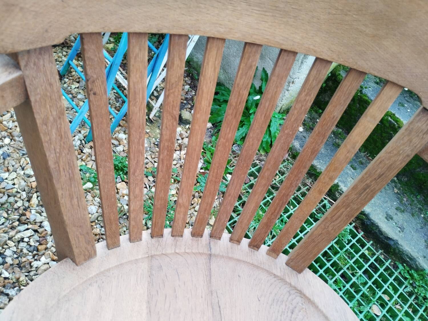 Old wooden desk chair