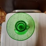 Biot glass candle holder