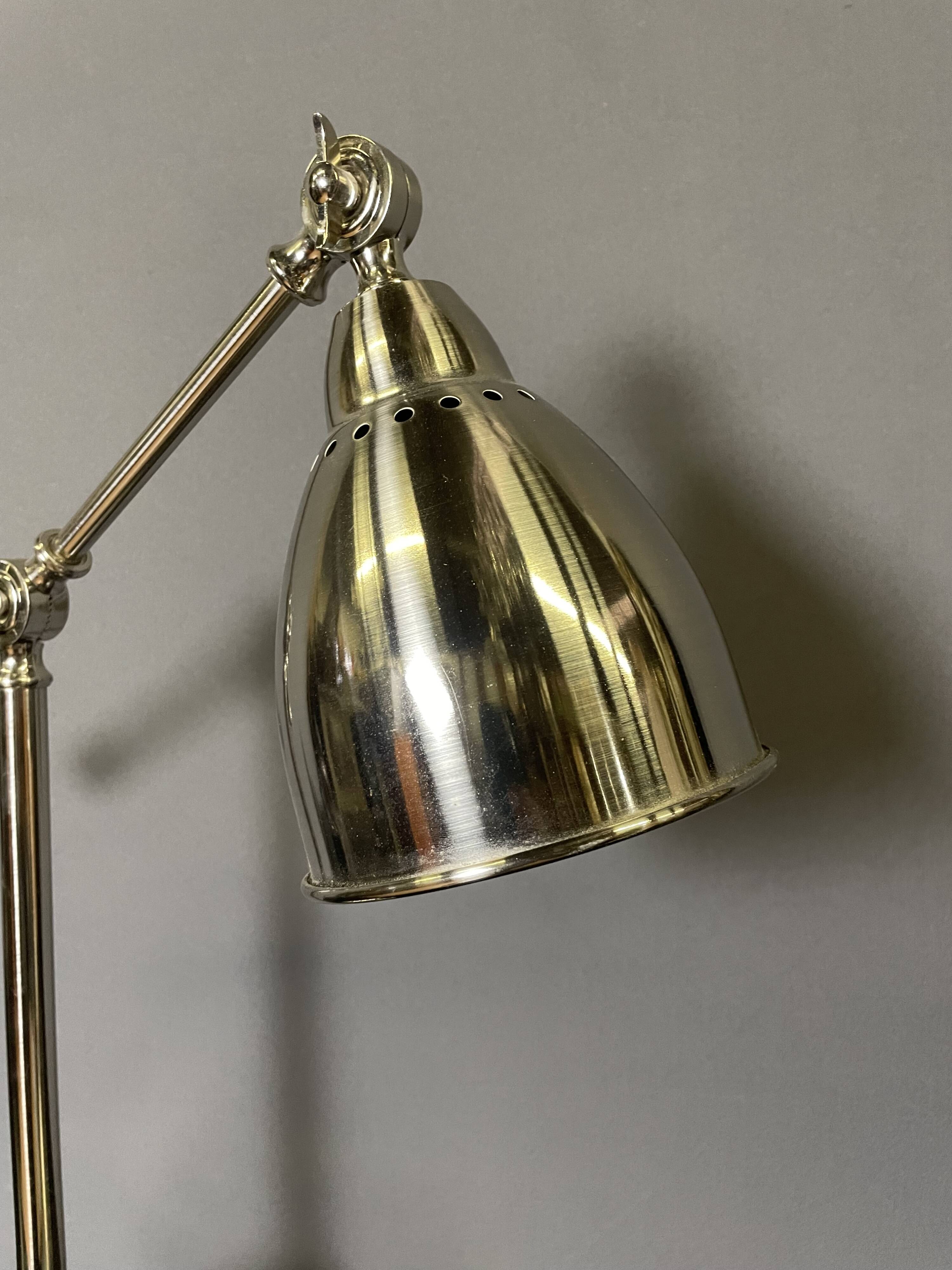 Chrome metal lamp