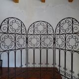 Wrought iron screen orientalist style