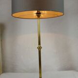 Empire Table/Desk Lamp, Antique Column, Neo-Classical, Gilded Bronze