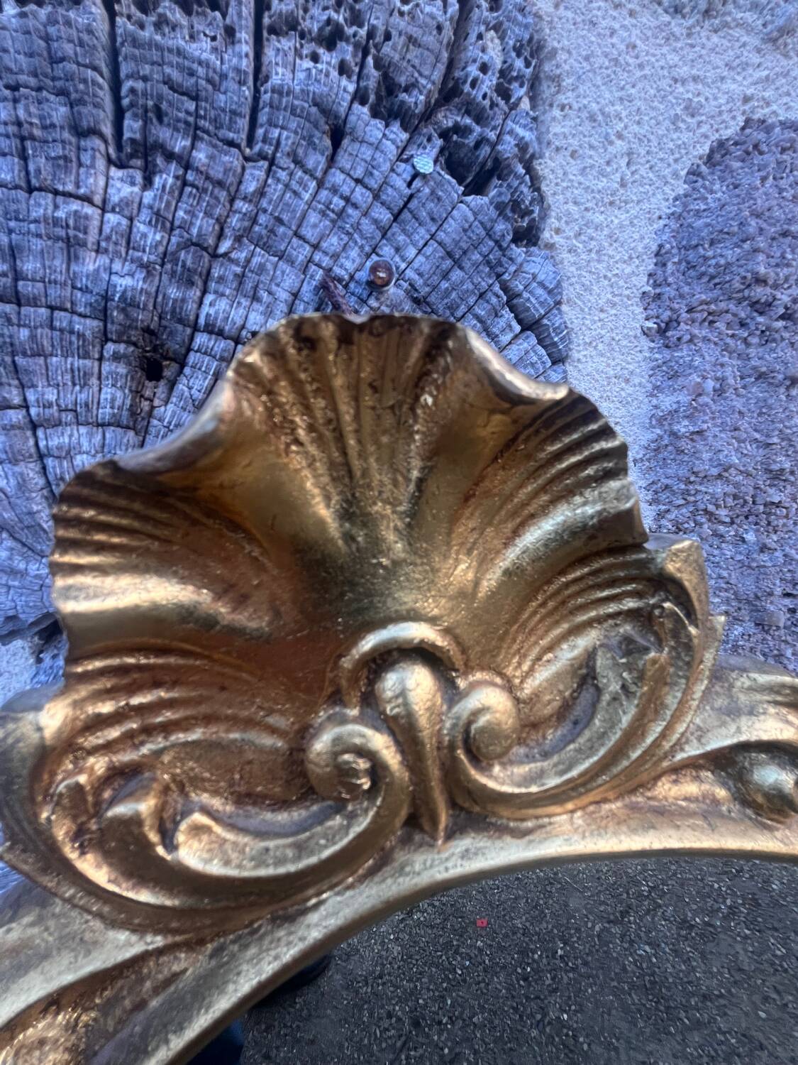 Golden Louis XV style mirror