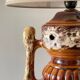 Lamp ceramic fat lava double lighting 70s