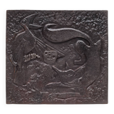 Fireplace plate "The Crow and the Fox"