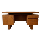 Vintage Scandinavian wooden executive desk
