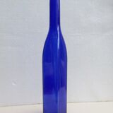 Blue glass bottle, square