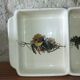 Three-compartment plate in earthenware from Obernai – Alsace