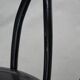Set of 6 black vintage  bistro chairs with elegant design