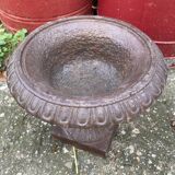 Antique Medici cast iron vase - Height 21 cm