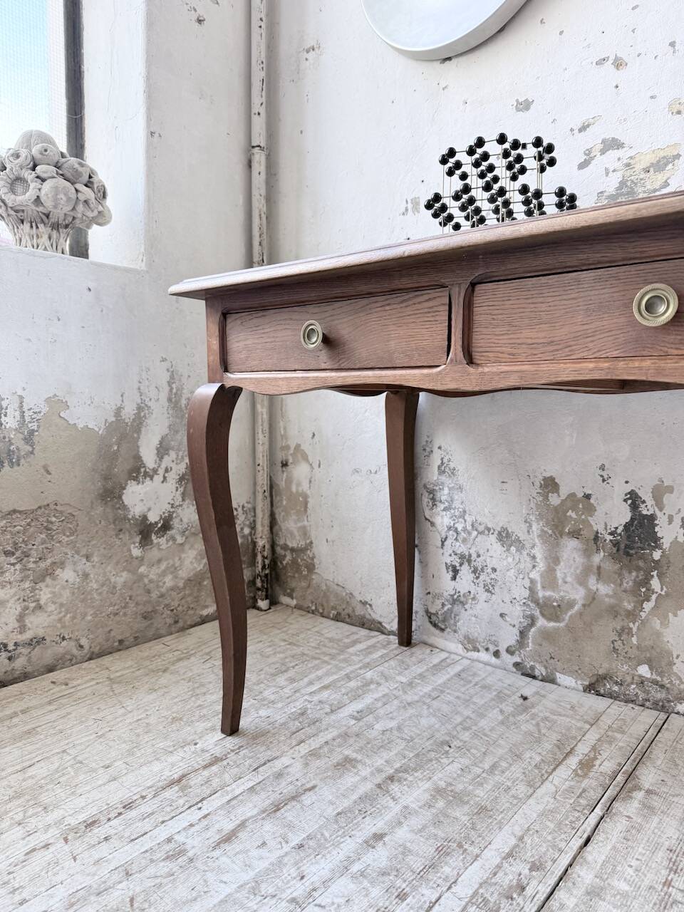 Console bureau en chêne 1960