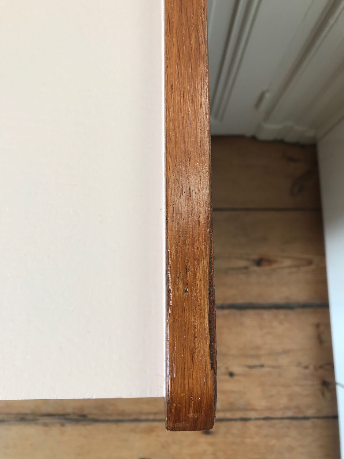 Vintage chest of drawers revisited in Setting Plaster from Farrow & Ball
