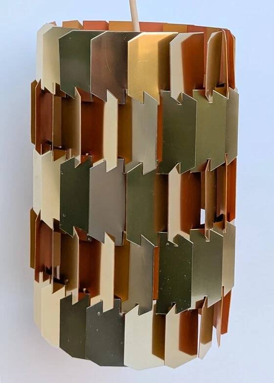 Louis Weisdorf - brass pendant model Facet - Lyfa Denmark 1960