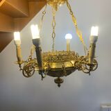 Lustre néo gotique violet le duc