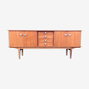 Italian sideboard 60s chrome handles