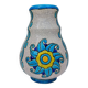 Glazed earthenware vase, floral/sun decoration, Catteau, Boch