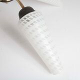 Luster 4 black branches, gold and glass