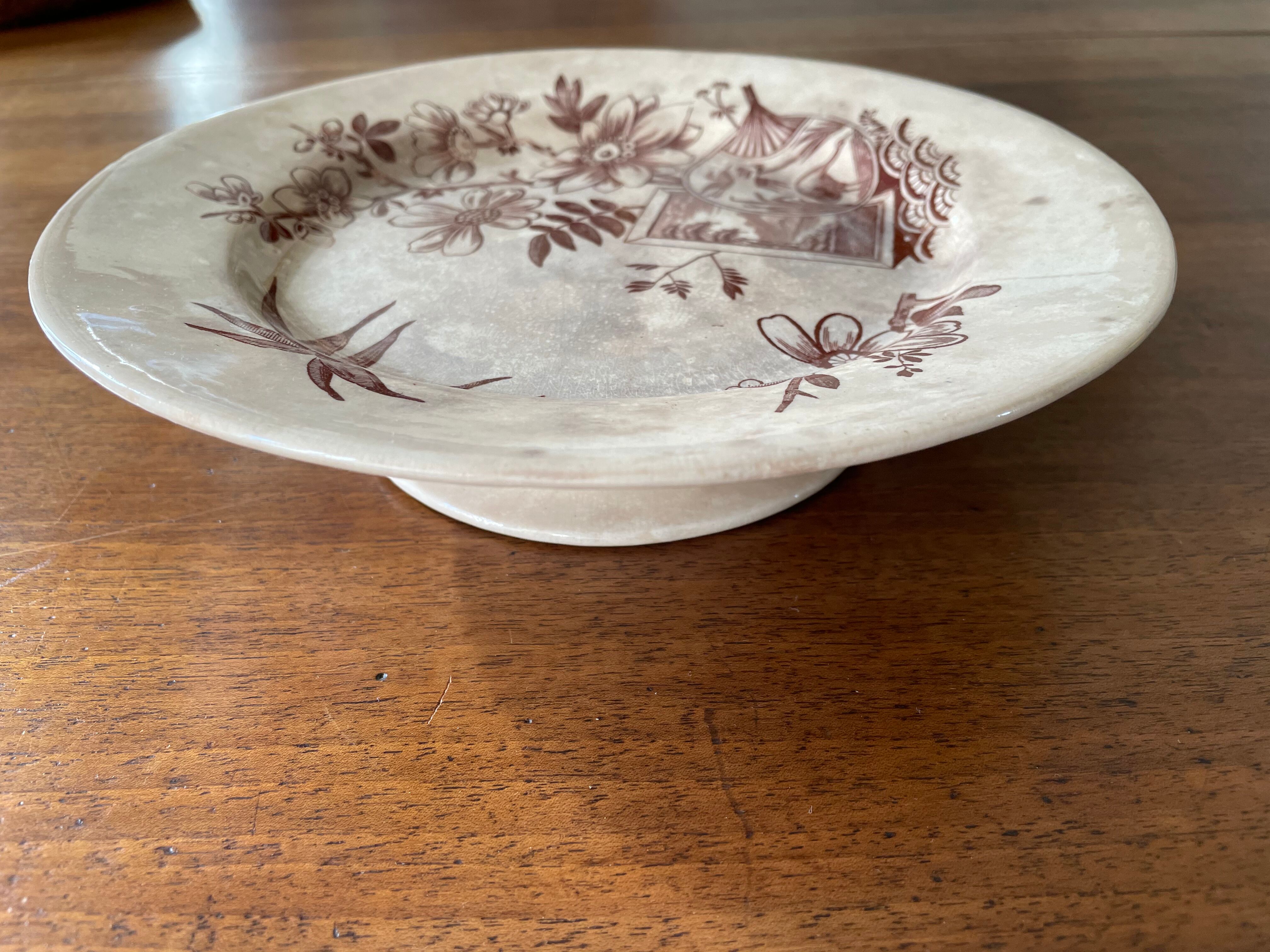 English Ironstone Pedestal Dish