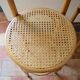 Wooden bar stools and cane