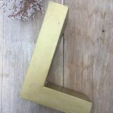 Golden vintage sign letter L