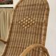 Natural rattan rocking chair.