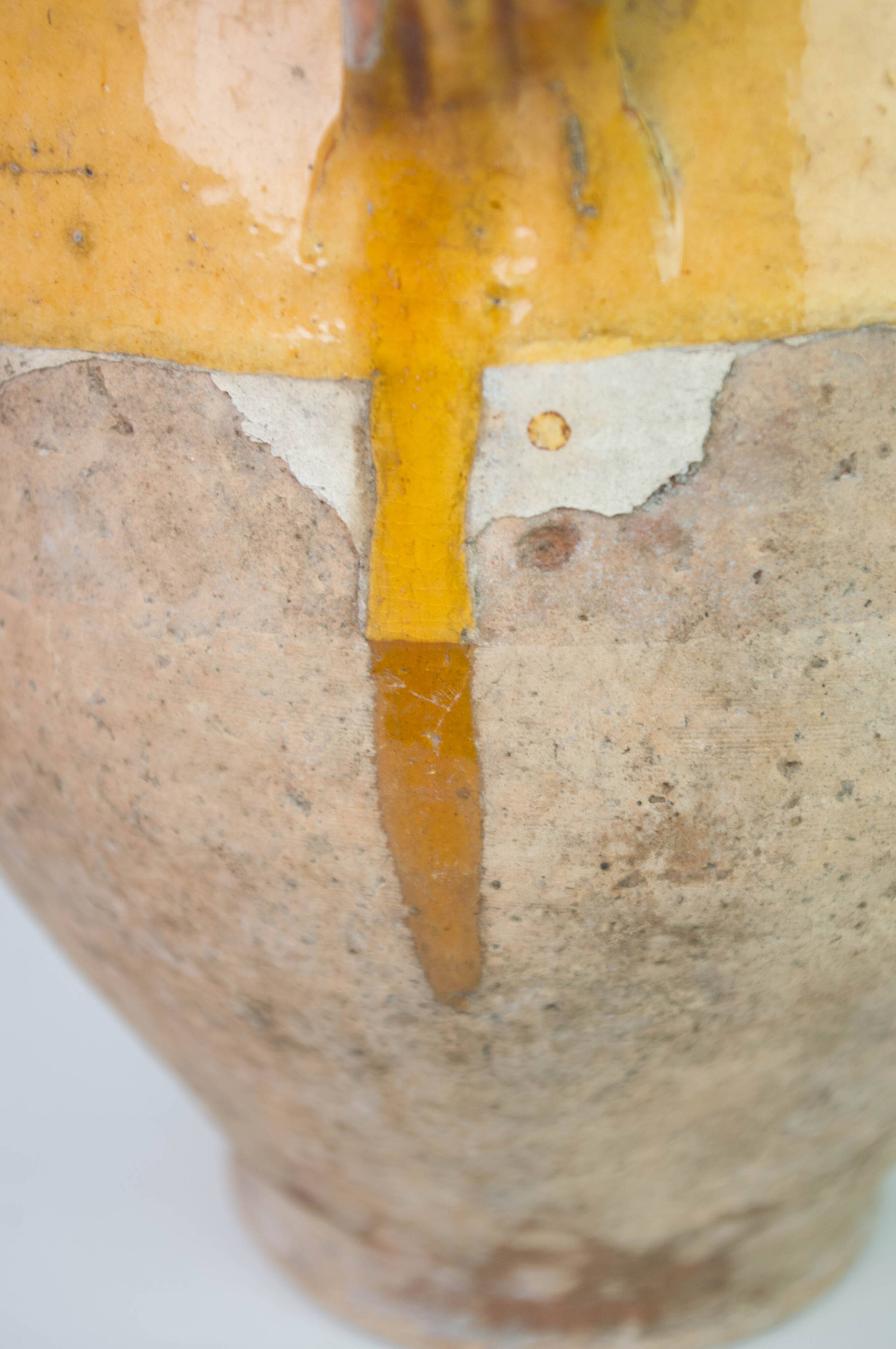 Yellow South-West confit pot, glazed terracotta