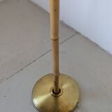 Bamboo and brass floor lamp