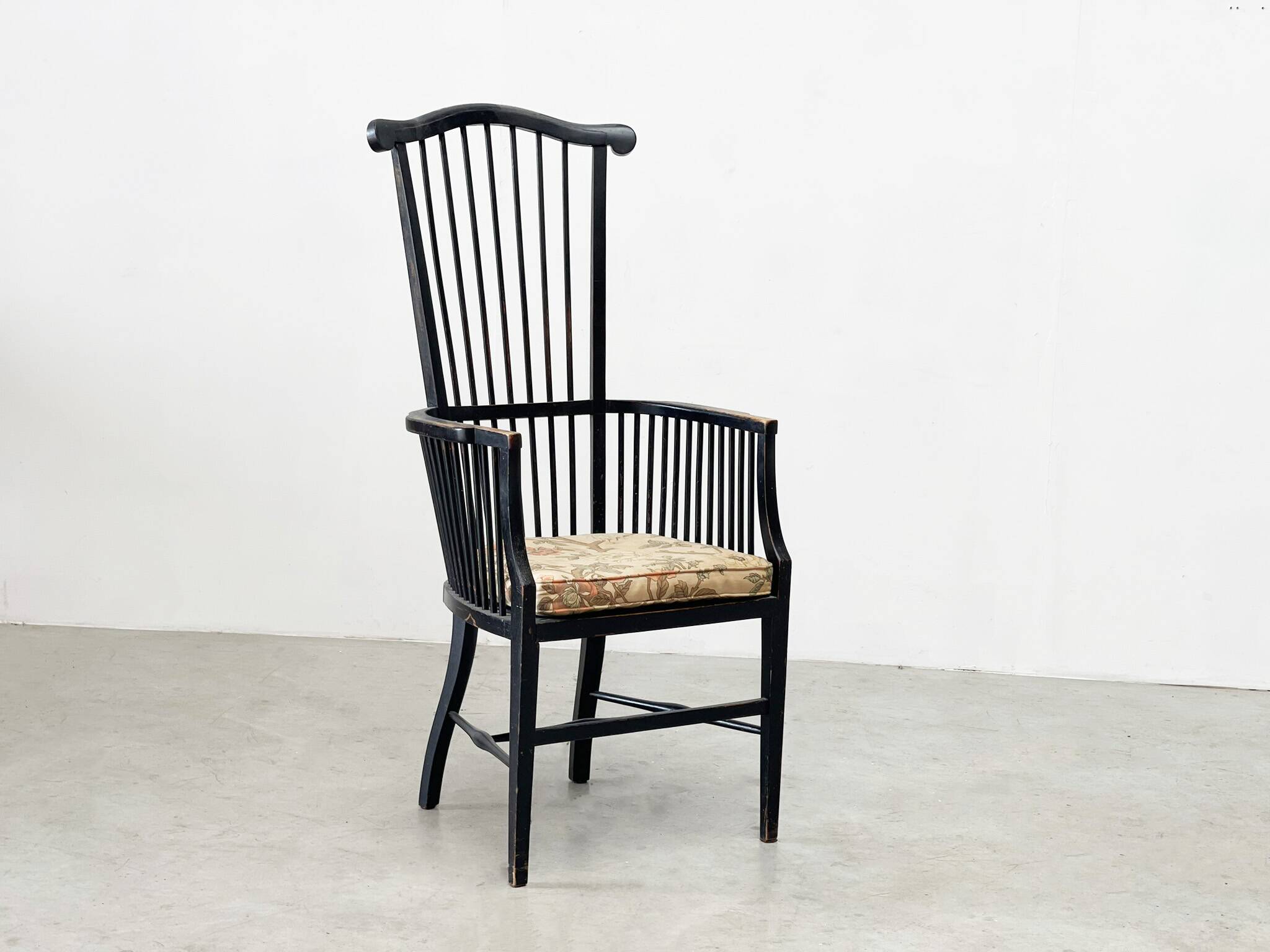 19th century high back chair