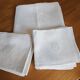 Nappe ancienne damassée + 12 serviettes