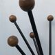 Parrot coat holder 12 wooden balls, 1950