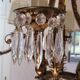 Bronze chandelier with 6 light pendants