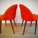 Pair of chairs 70's "moumoute"