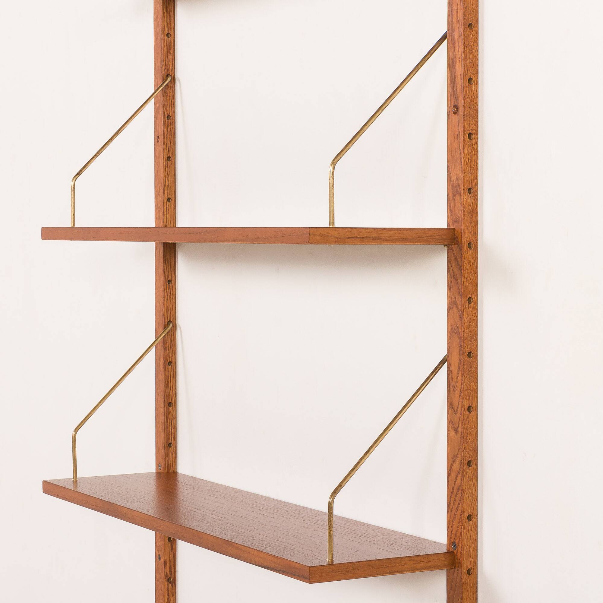 Danish teak shelving unt with a desk in the style of Poul Cadovius, 1960s