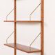 Danish teak shelving unt with a desk in the style of Poul Cadovius, 1960s