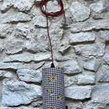 Complete vintage fabric lamp