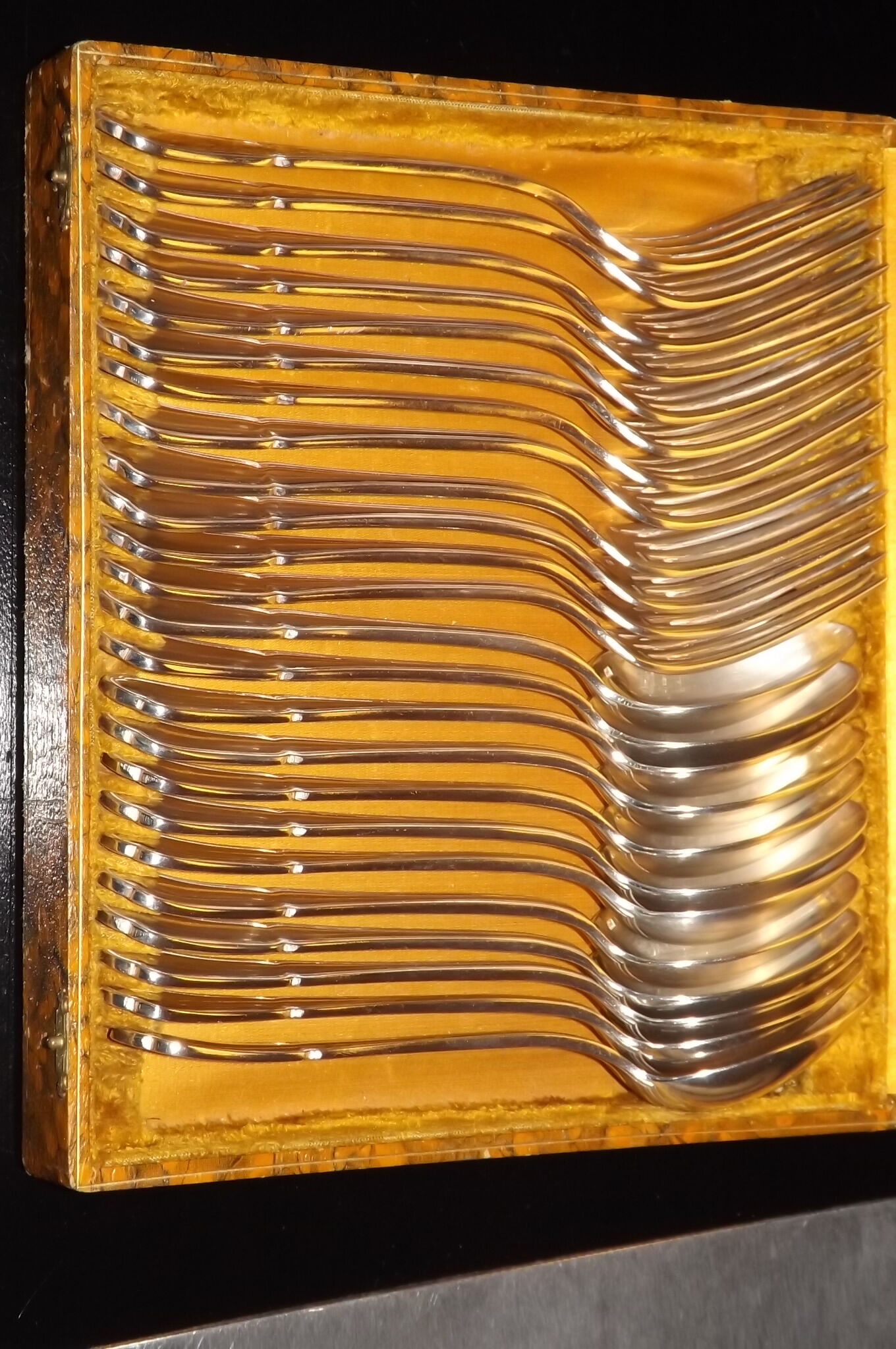 24 cutlery forks and spoons ercuis 20th