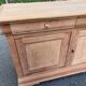 Louis Philippe rustic buffet, vintage, renovated in wood from the 1960s.
