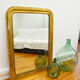 Late 19th century Napoleon III wood and stucco fireplace mirror 87x117cm