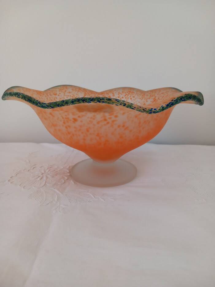 Handcrafted glass cup