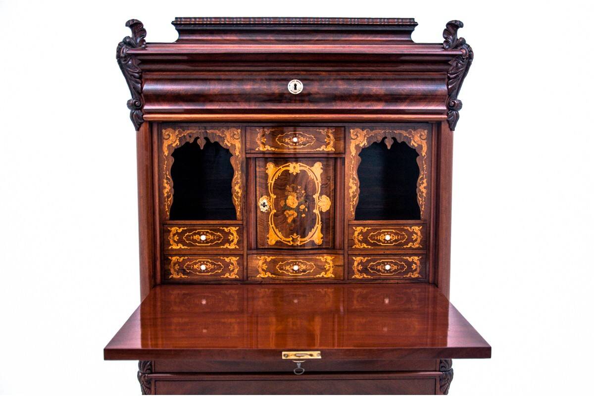 Ancient secretary, Northern Europe, circa 1850.