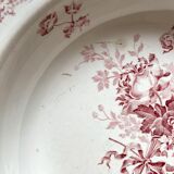 Hollow plate in iron earth Fontanges Sarreguemines