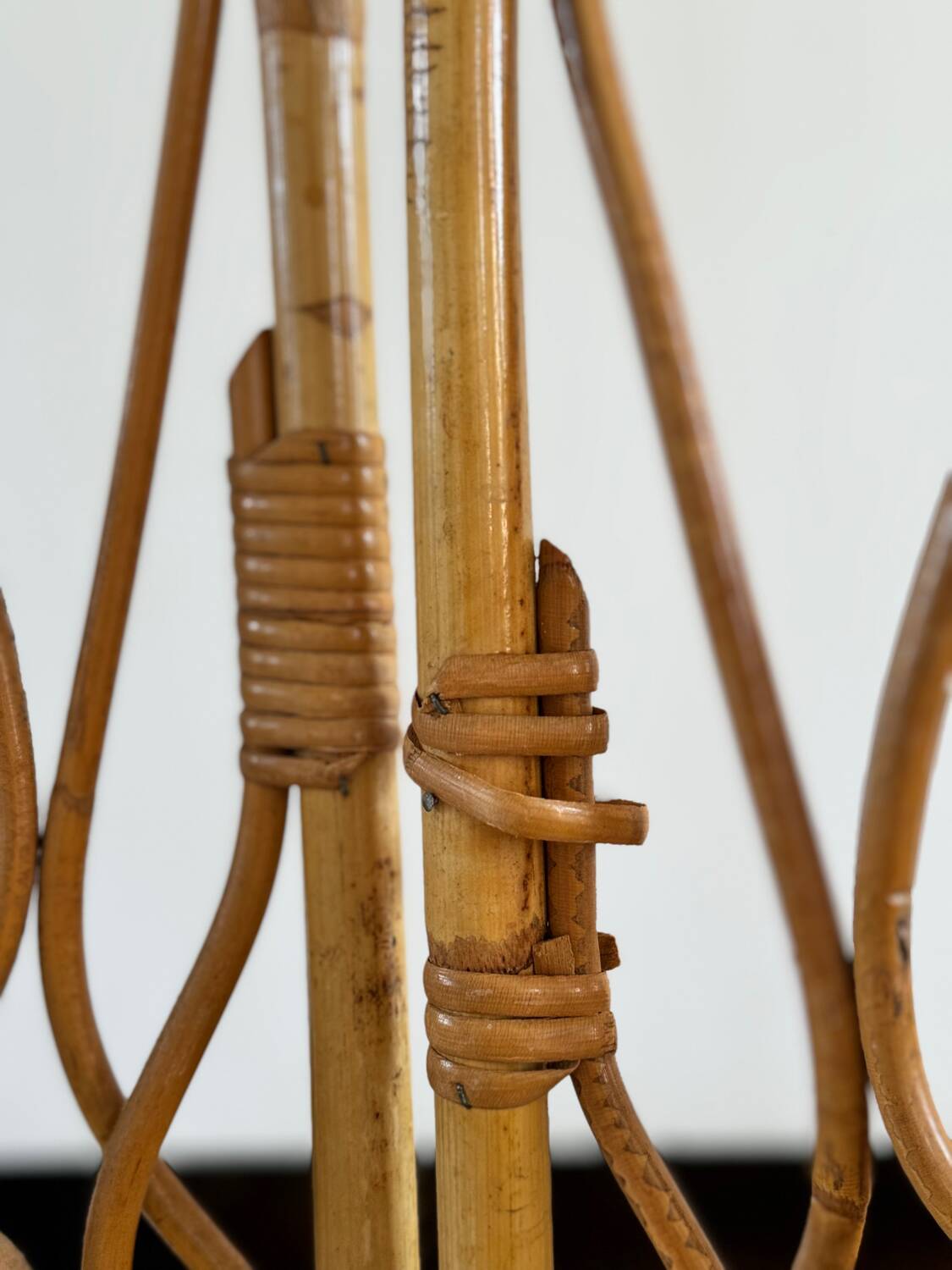 Vintage rattan screen